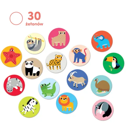 Dzikie Zwierzęta Memorki 30 Elementów Czuczu 2+