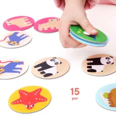 DZIKIE ZWIERZĘTA MEMORKI CZUCZU 2+ - Bright Junior Media