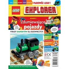 LEGO EXPLORER ZDUMIEWAJĄCE POJAZDY GAZETKA + PREZENT 3/2021