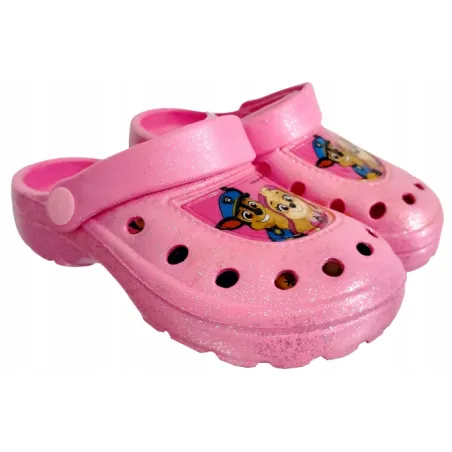 Klapki Chodaki Piankowe Psi Patrol Brokatowe Rozmiar 26-27