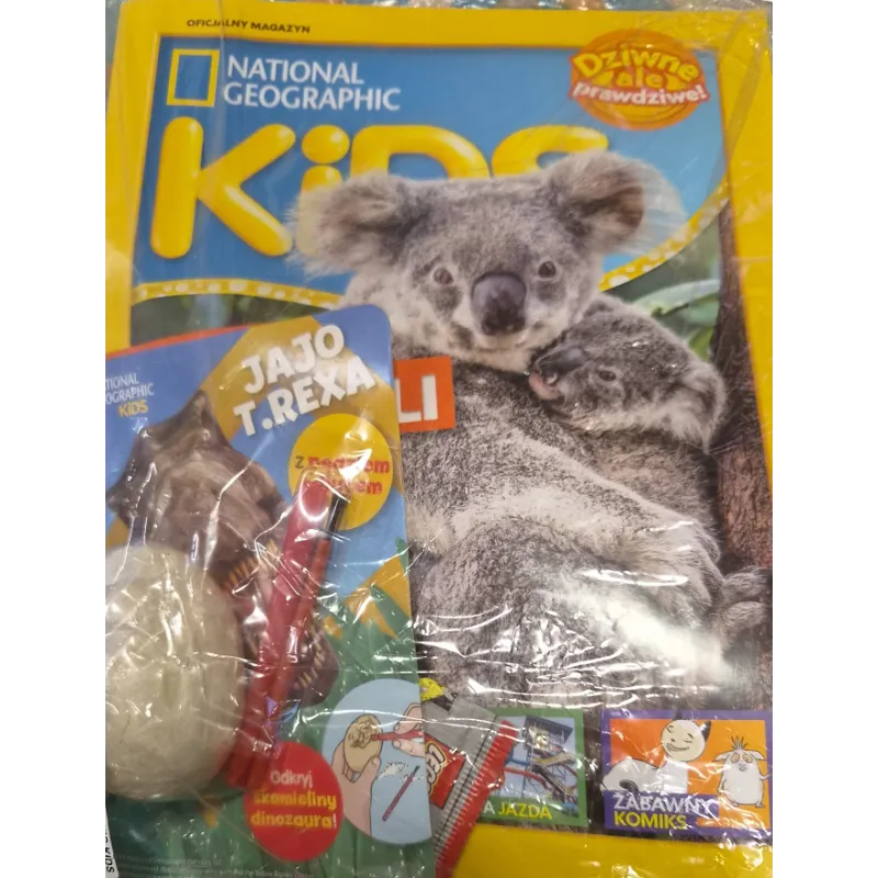 NATIONAL GEOGRAPHIC KIDS RATUNEK DLA KOALI + JAJO T.REXA GAZETKA 3/2021