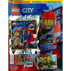 LEGO CITY GOTOWY DO AKCJI! STRAŻAK Z EKWIPUNKIEM + ZABAWKA - Egmont