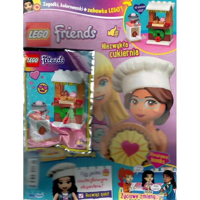 LEGO FRIENDS + PREZENT: NIEZWYKŁA CUKIERNIA  GAZETKA 6/2023 II GATUNEK