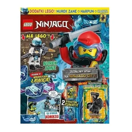 Lego Ninjago + Dodatek Nurek Zane + Harpun+ Karta Gazetka 5/2022