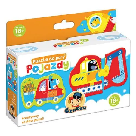 Pojazdy Puzzle Do Pary 12 Elementów Czuczu 18M+