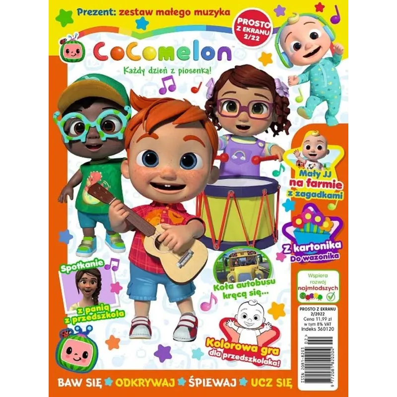 COCOMELON+ PREZENT: ZESTAW MAŁEGO MUZYKA  GAZETKA 2/2022