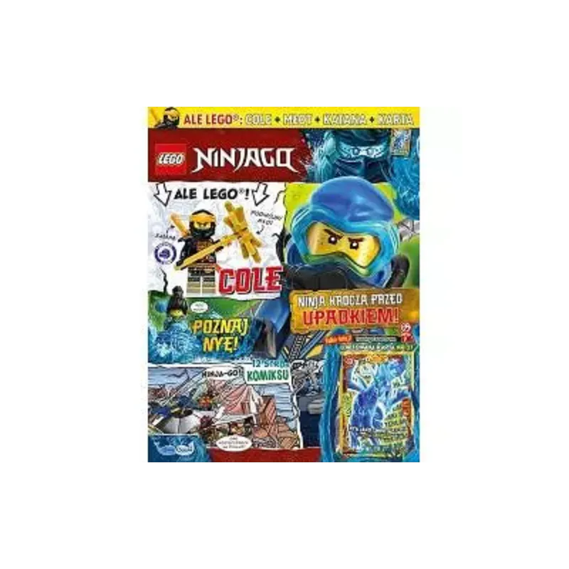 LEGO NINJAGO COLE + MŁOT + KATANA + KARTA GAZETKA 7/2022 II GATUNEK