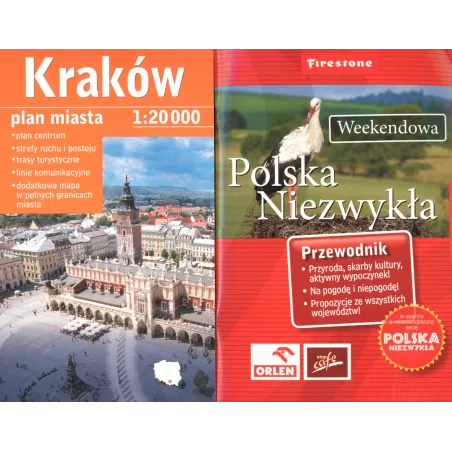 Polska Niezwykła Przewodnik Ilustrowany + Kraków Plan Miasta Gratis Pakiet