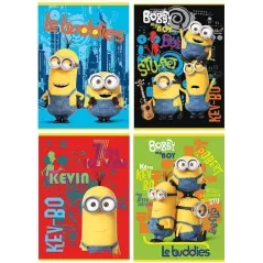 ZESZYT W KRATKĘ 16 KARTEK A5 MINIONKI