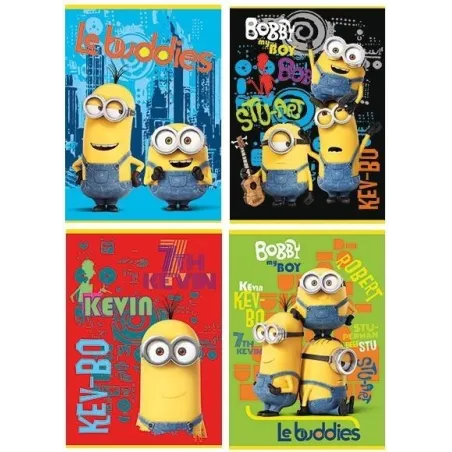 ZESZYT W KRATKĘ 16 KARTEK A5 MINIONKI