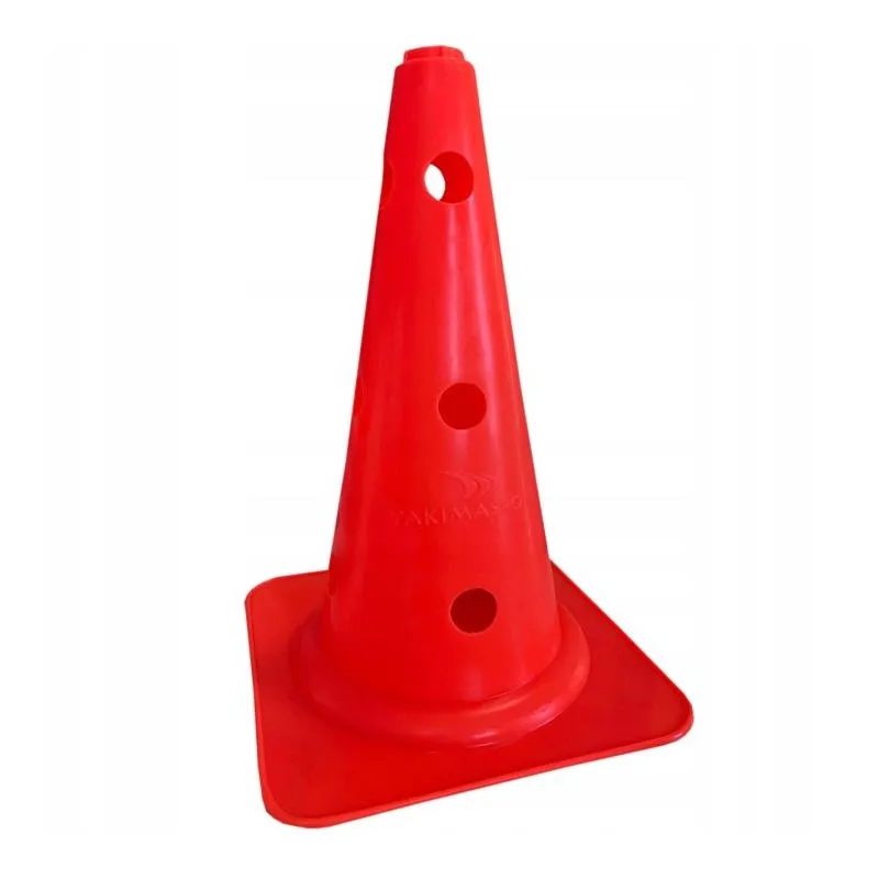 PROFESJONALNY PACHOŁEK TRENINGOWY 38 CM CZERWONY Z OTWORAMI YAKIMA SPORT