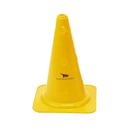 Profesjonalny Pachołek Treningowy 38 Cm Żółty Z Otworami Yakima Sport