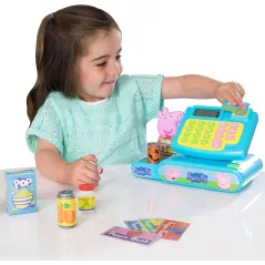 ŚWINKA PEPPA KASA SKLEPOWA DLA DZIECI Z AKCESORIAMI I DŹWIĘKIEM 3+