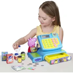 ŚWINKA PEPPA KASA SKLEPOWA DLA DZIECI Z AKCESORIAMI I DŹWIĘKIEM 3+