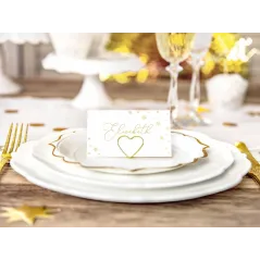 Winietki Na Stół Złote Wizytówki Na Wesele I Przyjęcie 10 Sztuk