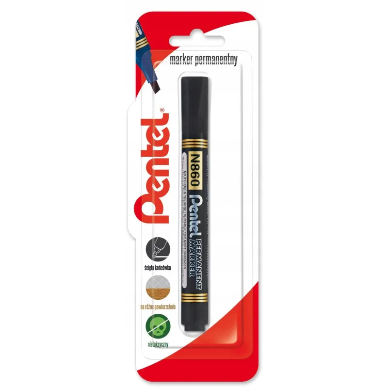 MARKER PERMANENTNY CZARNY PENTEL