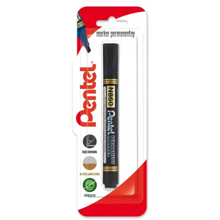 MARKER PERMANENTNY CZARNY PENTEL