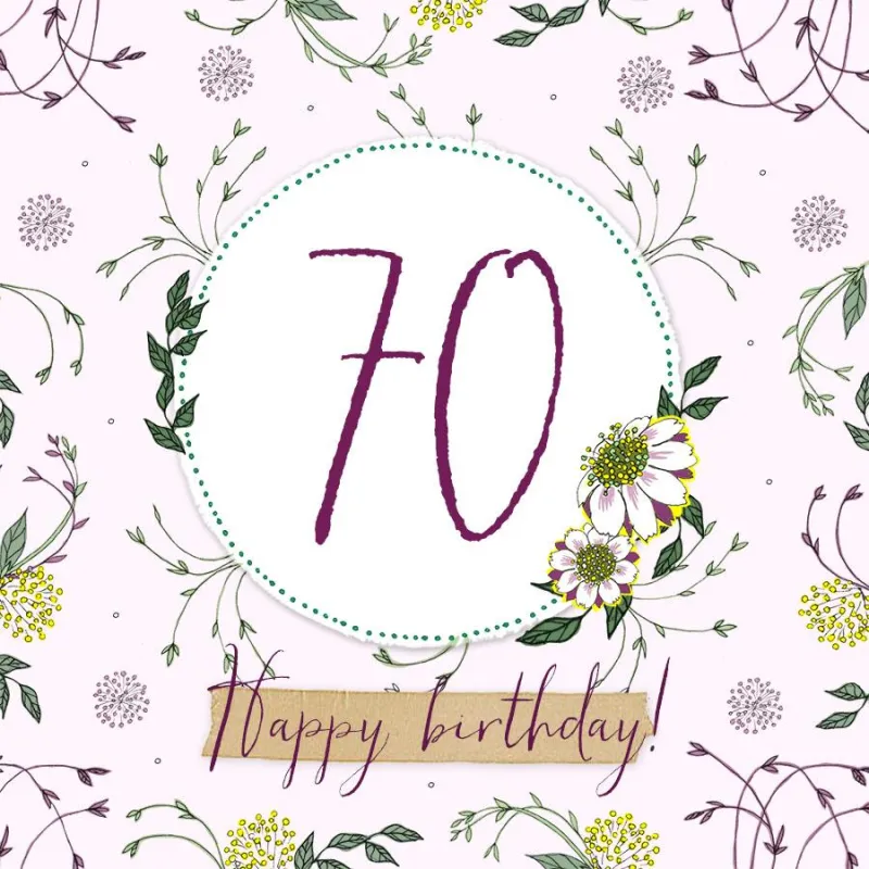 ELEGANCKI KARNET NA 70 URODZINY SWAROVSKI Z KRYSZTAŁAMI