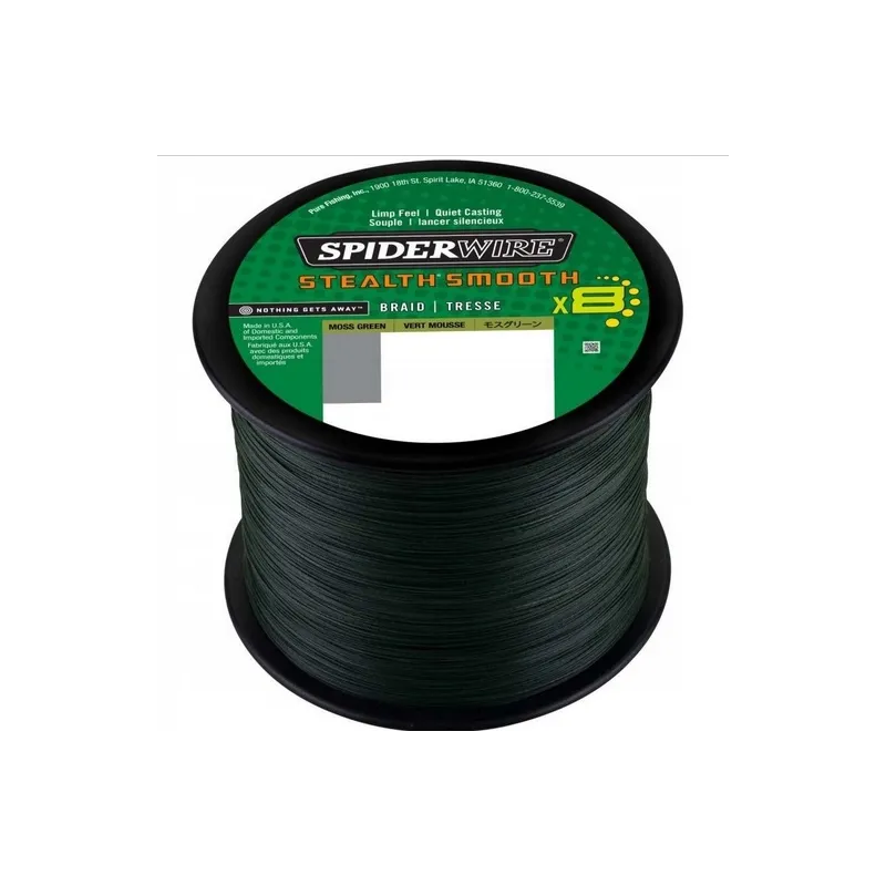 PLECIONKA SPIDERWIRE STEALTH SMOOTH 8 0,15MM 16,5KG 2000M MOSS GREEN
