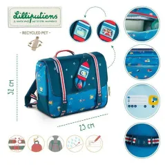 LEKKI TORNISTER SZKOLNY DŻUNGLA Z PRZEGRÓDKAMI LILLIPUTIENS