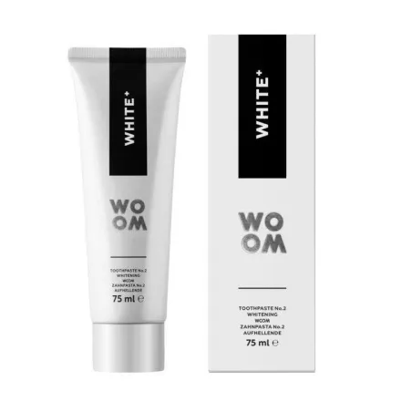 NATURALNA PASTA INTENSYWNIE WYBIELAJĄCA ZĘBY WOOM WHITE+ 75 ML