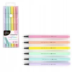 CIENKOPISY PASTELOWE 6 KOLORÓW SZKOLNE ARTYKUŁY