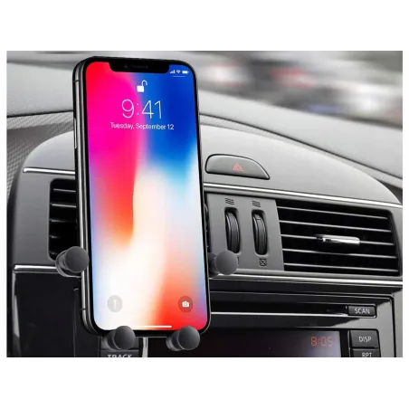 Uchwyt Do Smartfona Spider Black Na Nawiew Czarny Omega