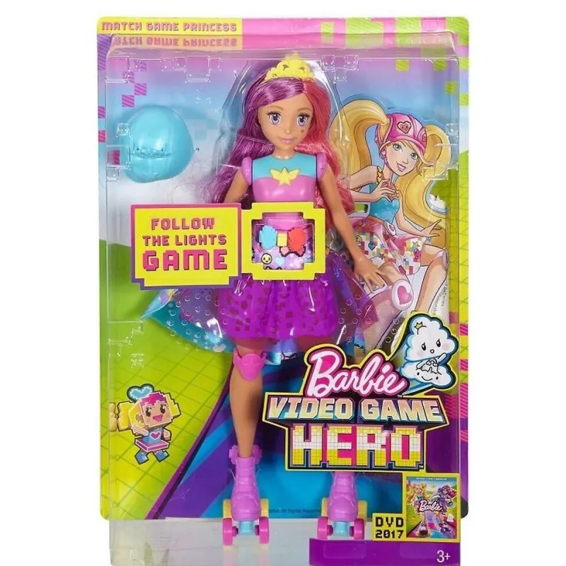 BARBIE LALKA VIDEO GAME HERO Z GRĄ PAMIĘCIOWĄ 3+