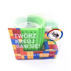 KUBEK Z KLOCKAMI ZIELONY DLA DZIECI 350ML MCD