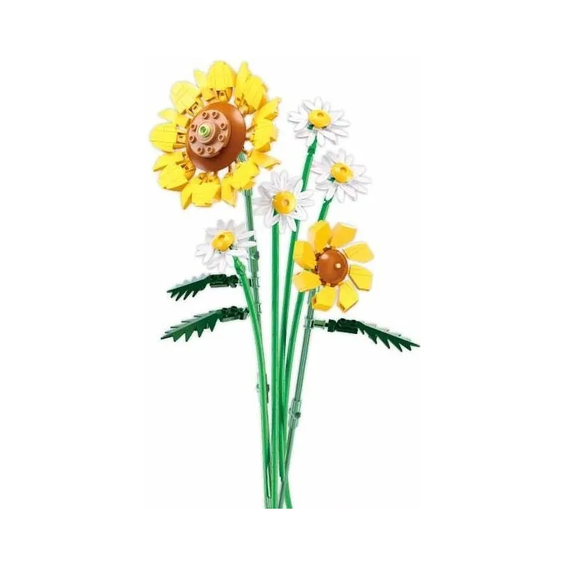 KLOCKI KONSTRUKCYJNE SŁONECZNIKI 329 ELEMENTÓW SLUBAN 10+