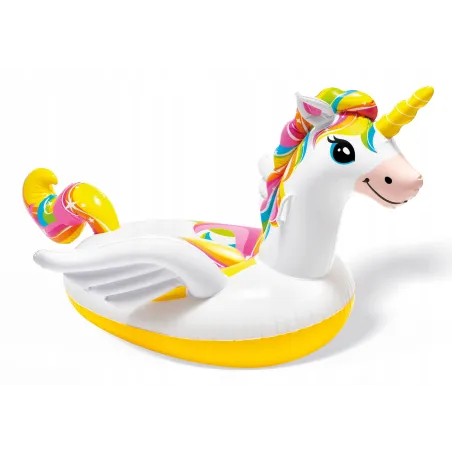 DMUCHANY JEDNOROŻEC MATERAC DO PŁYWANIA 201 CM INTEX