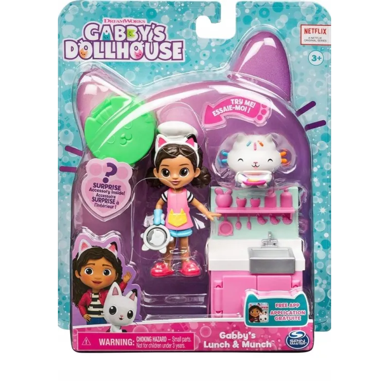 KOCI DOMEK GABI ZESTAW SPIN MASTER LUNCH FIGURKI 3+