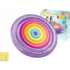 Materac Dmuchany Tęcza Do Pływania 201 Cm Intex