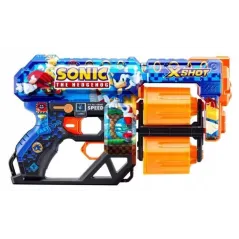 PISTOLET NA STRZAŁKI X-SHOT SONIC THE HEDGEHOG ZURU ZASIĘG 27M 8+