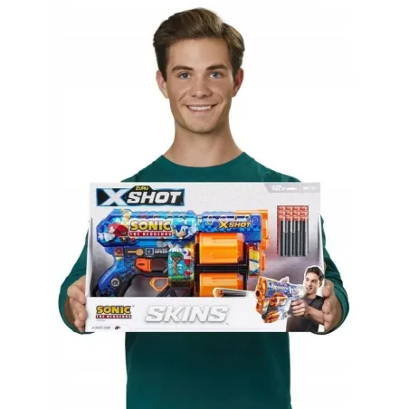 Pistolet Na Strzałki X-Shot Sonic The Hedgehog Zuru Zasięg 27M 8+