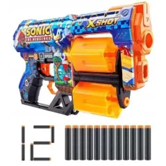 PISTOLET NA STRZAŁKI X-SHOT SONIC THE HEDGEHOG ZURU ZASIĘG 27M 8+