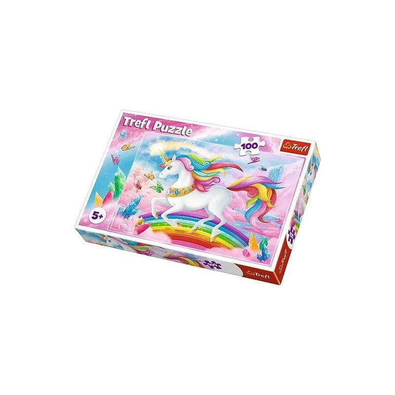 PUZZLE W KRYSZTAŁOWYM ŚWIECIE JEDNOROŻCÓW 100 ELEMENTÓW 5+