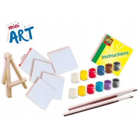 Mini Obrazy Na Sztaludze Zestaw Malarski Ses Creative 7+