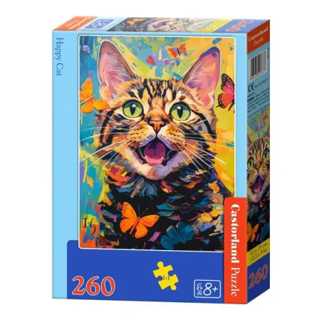 PUZZLE KOLOROWY KOT 260 ELEMENTÓW CASTORLAND 8+