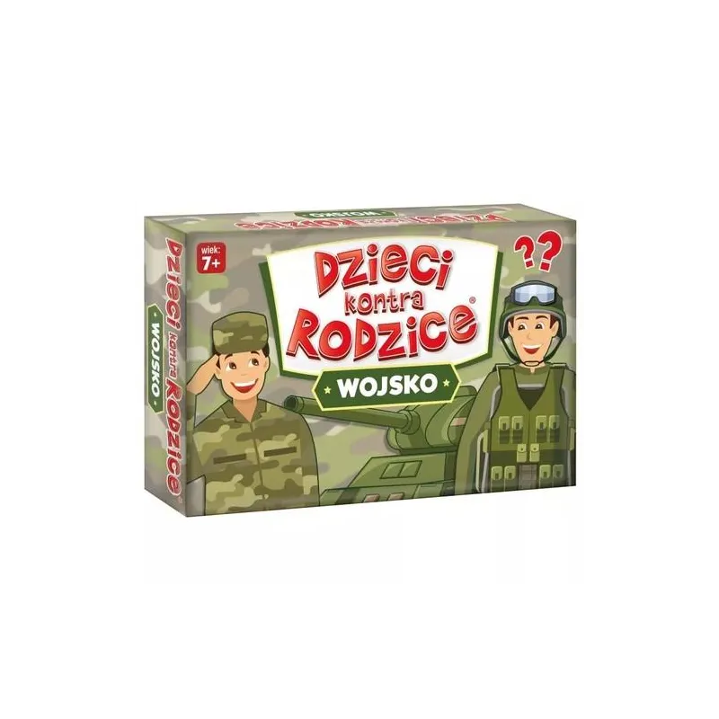 DZIECI KONTRA RODZICE WOJSKO KARCIANA GRA RODZINNA KANGUR 7+