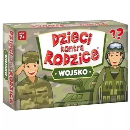 DZIECI KONTRA RODZICE WOJSKO KARCIANA GRA RODZINNA KANGUR 7+