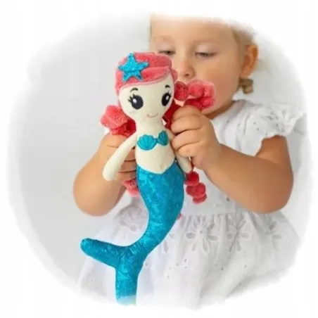 Lalka Szmaciana Syrenka Emma Mom’s Care Zabawka Sensoryczna Dla Niemowląt 0+