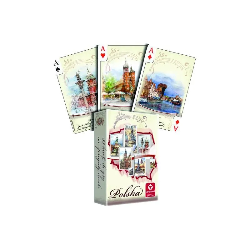 KARTY AKWARELE: POLSKA GRA KARCIANA 7+