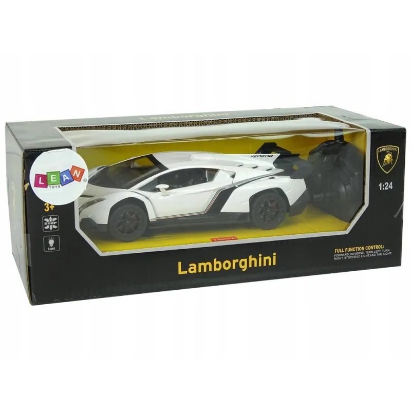 AUTO ZDALNIE STEROWANE R/C LAMBORGHINI VENENO 1:24 SPORTOWE 2.4 GHZ LEAN TOYS 3+