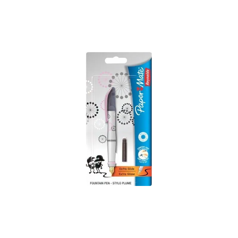 PIÓRO WIECZNE + NABÓJ METALIC BLACK - Paper Mate