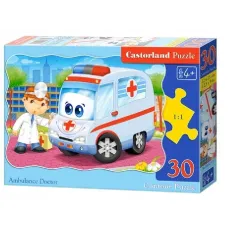PUZZLE 30 ELEMENTÓW KARETKA I DOKTOR CASTORLAND 4+