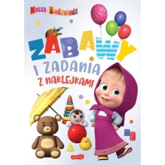 MASZA I NIEDŹWIEDŹ ZABAWY I ZADANIA Z NAKLEJKAMI 2 - Harperkids