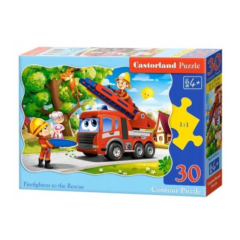 PUZZLE STRAŻACY NA RATUNEK 30 ELEMENTÓW CASTORLAND 4+