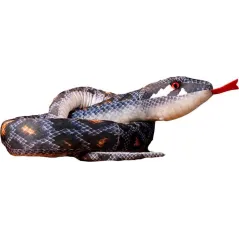 3. PLUSZOWY WĄŻ 170 CM SZARY DUŻA MASKOTKA DLA DZIECI LEANTOYS 3+