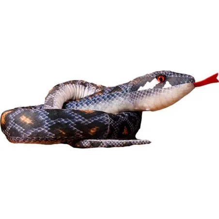 3. Pluszowy Wąż 170 Cm Szary Duża Maskotka Dla Dzieci Leantoys 3+